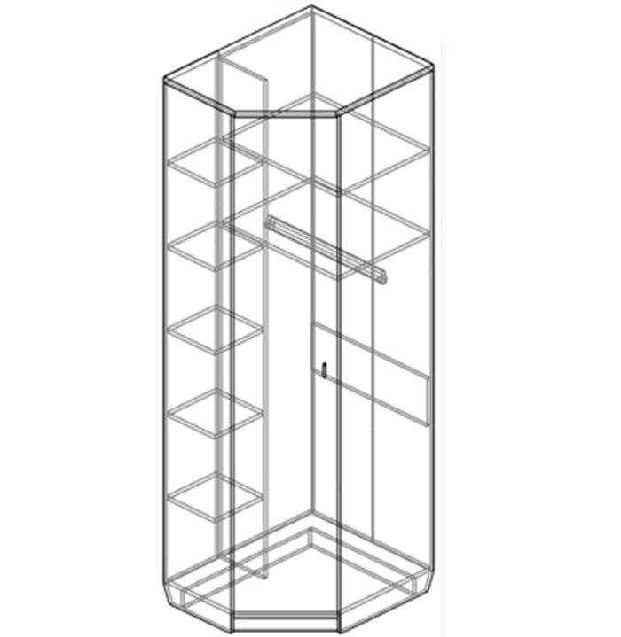 Шкаф угловой Соло СЛ - 31